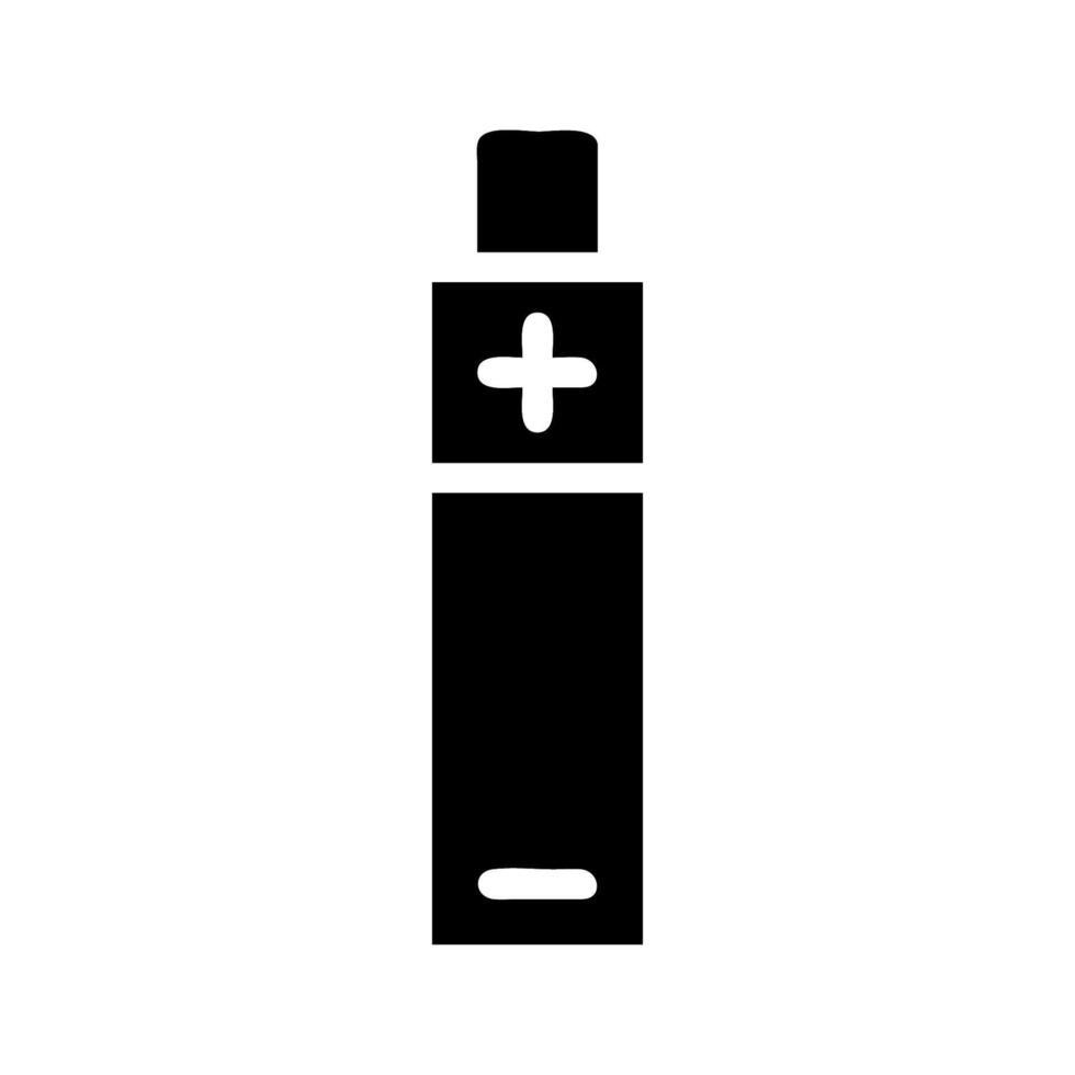 Battery icon, positive and negative charge. Concept of energy, power, and electricity. vector