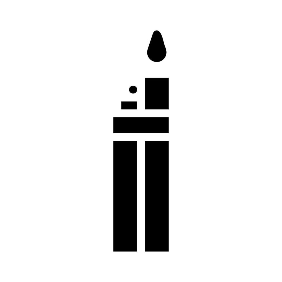 Lighter icon. Concept of smoking, fire, and danger. vector