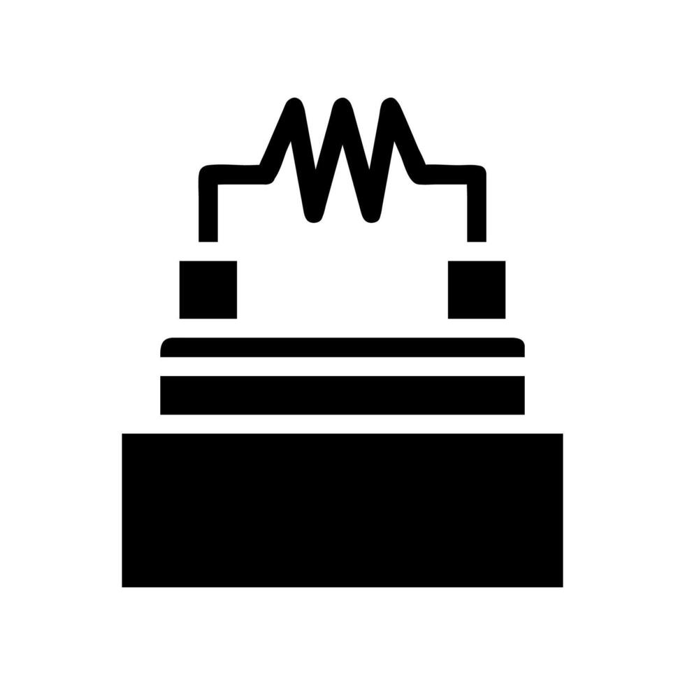 Electrical Resistor Symbol. Concept of resistance, circuit, and electronics. vector