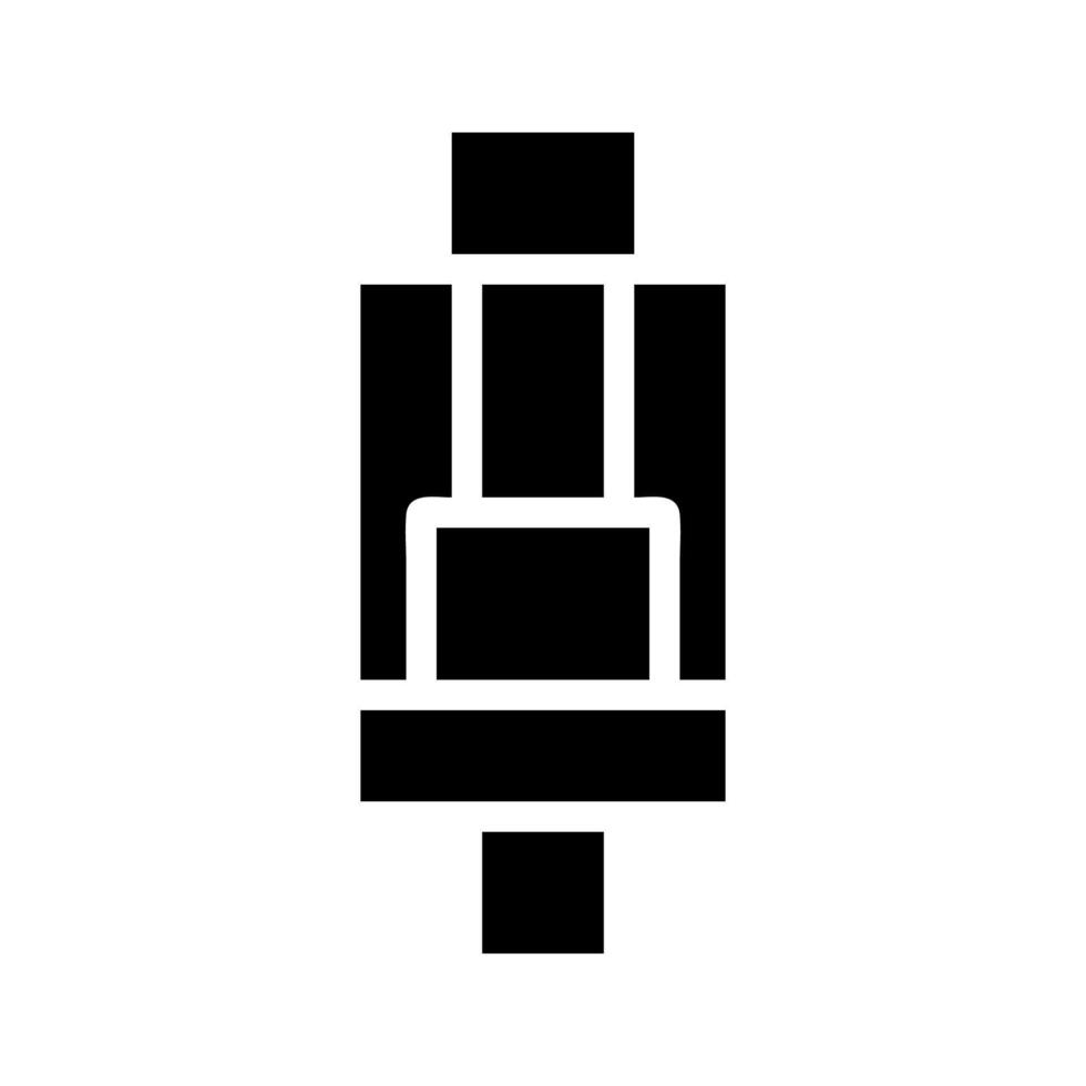 Seat belt buckle icon. Concept of safety, security, and protection. vector