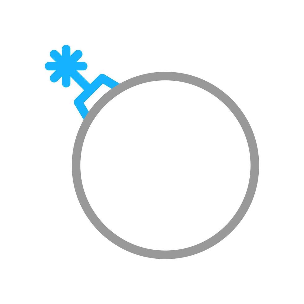 Round bomb with a burning fuse. Concept of danger, explosion, and destruction. vector