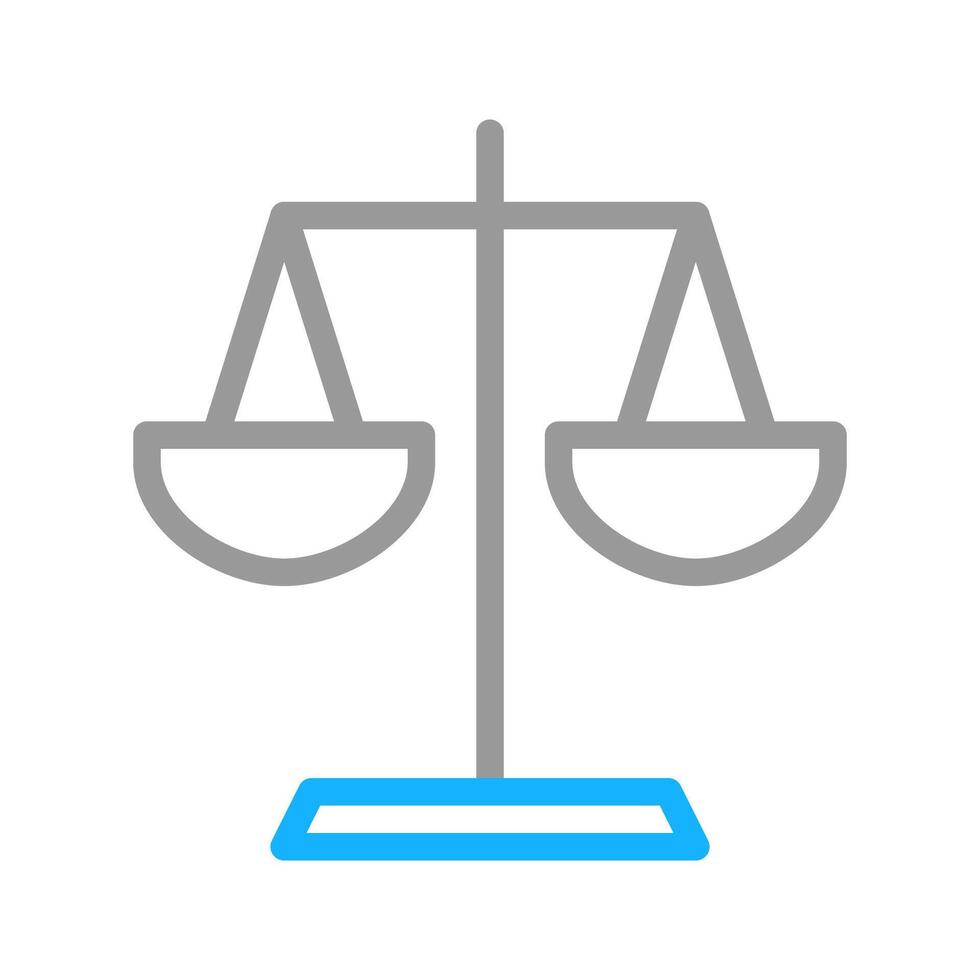 Scales of justice icon. Concept of law, justice, and balance. vector