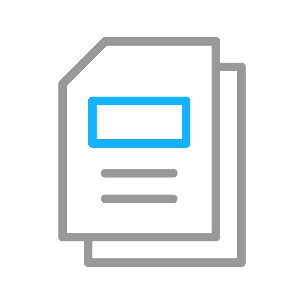 Document icon. Concept of paperwork, business, and office. vector