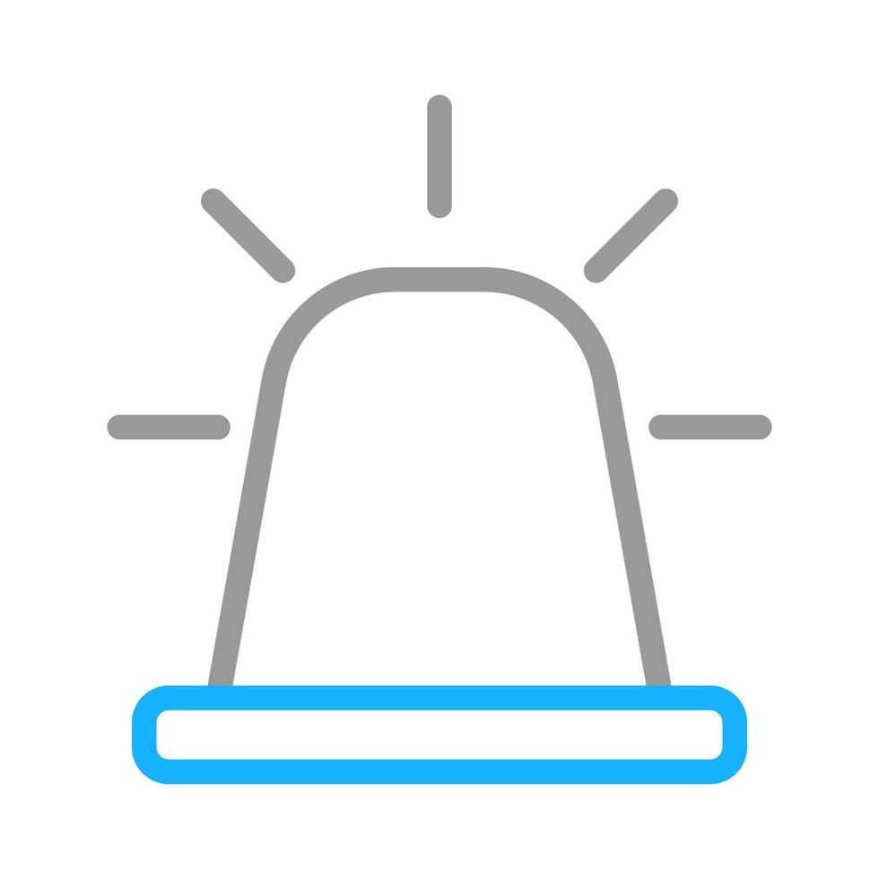 Emergency siren icon. Concept of alarm, alert, and warning. vector