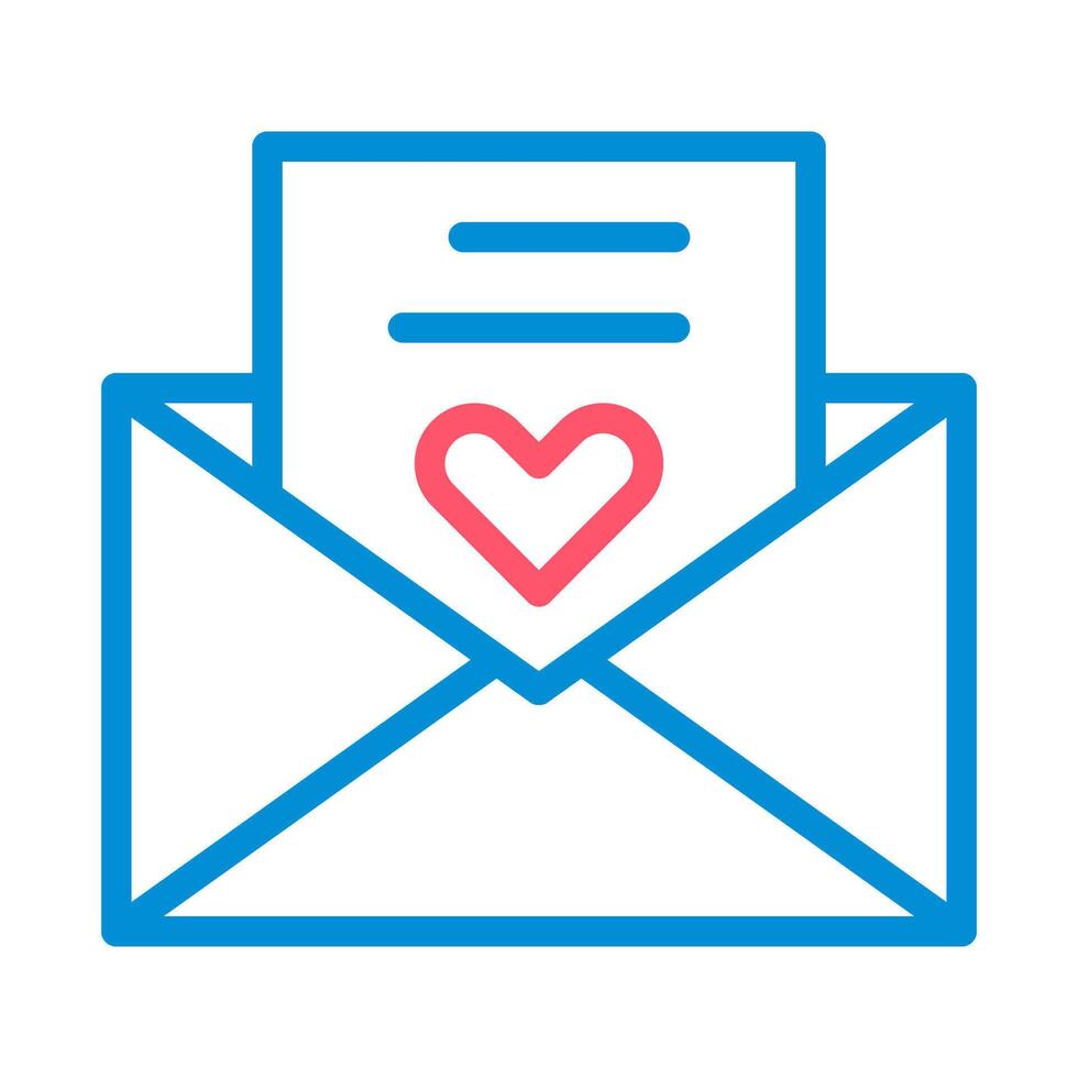 Love letter in envelope with heart. Concept of romance, valentine, and message. vector