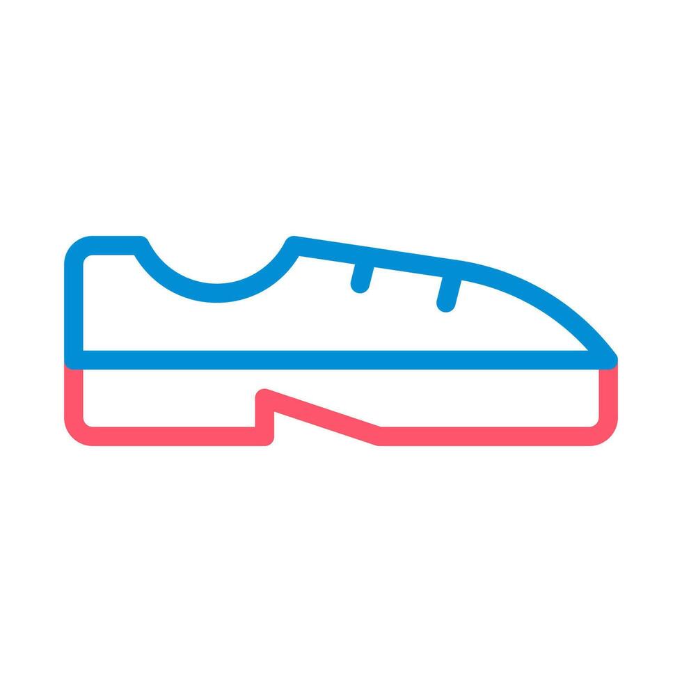 Shoe icon in two colors. Concept of fashion and footwear. vector