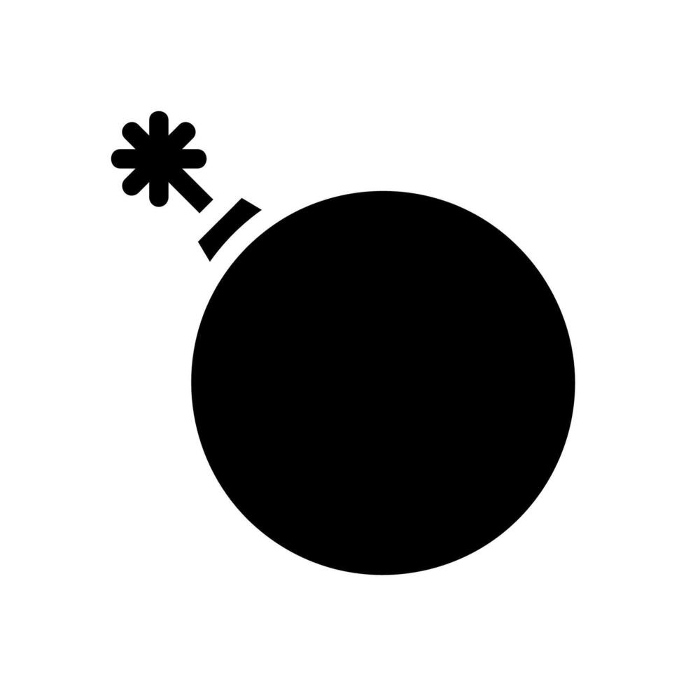 Black bomb icon. Concept of danger, explosion, and war. vector