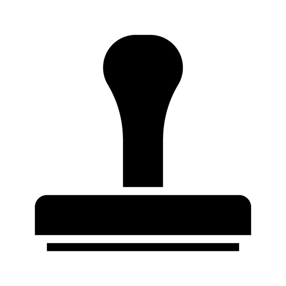 Rubber stamp icon. Concept of approve, official, and authority. vector