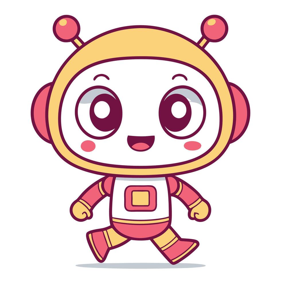 obot illustration white background vector