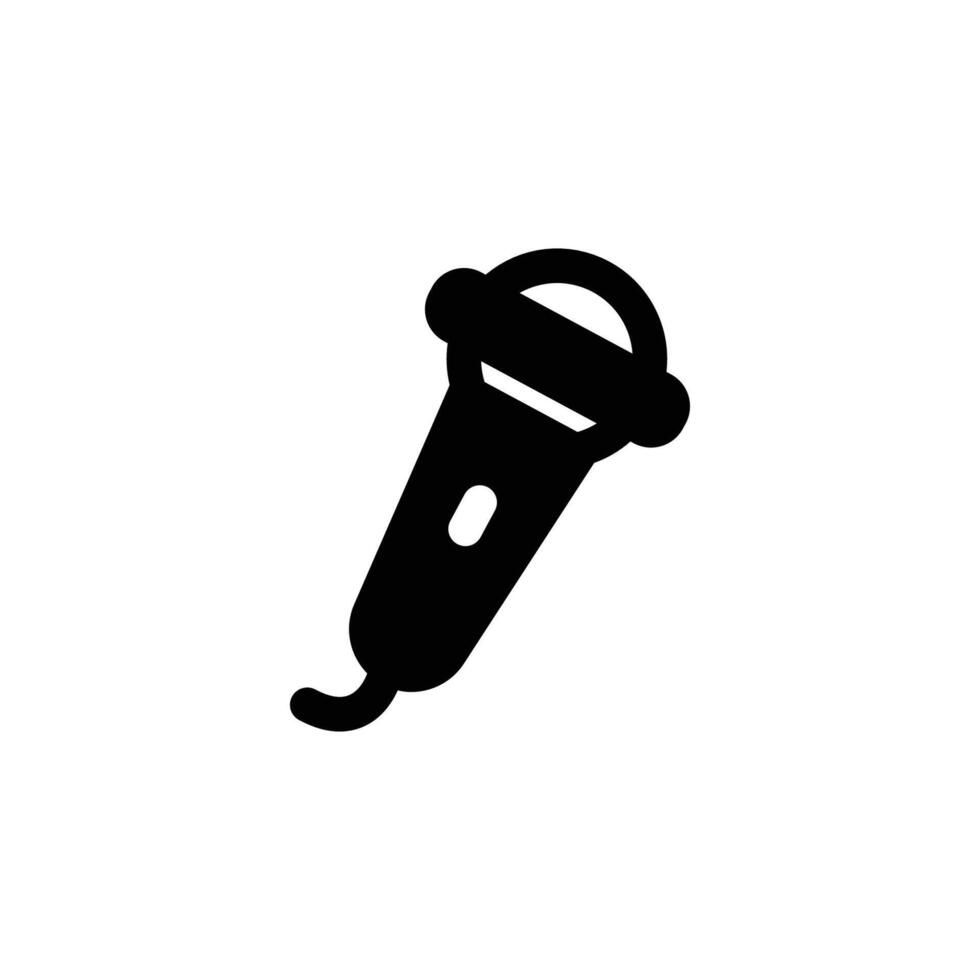 microphone icon solid style vector