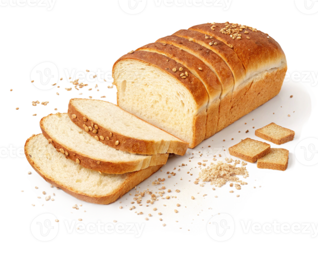 Sliced Sesame Seed Loaf Bread, Toasted Croutons, Bakery png