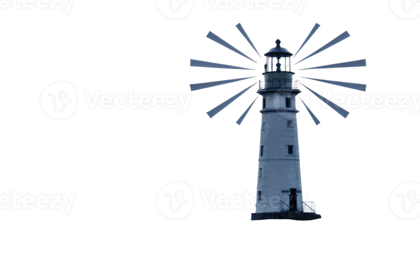 Lighthouse Guiding Light Abstract Colorful Beams Tunnel Vision png