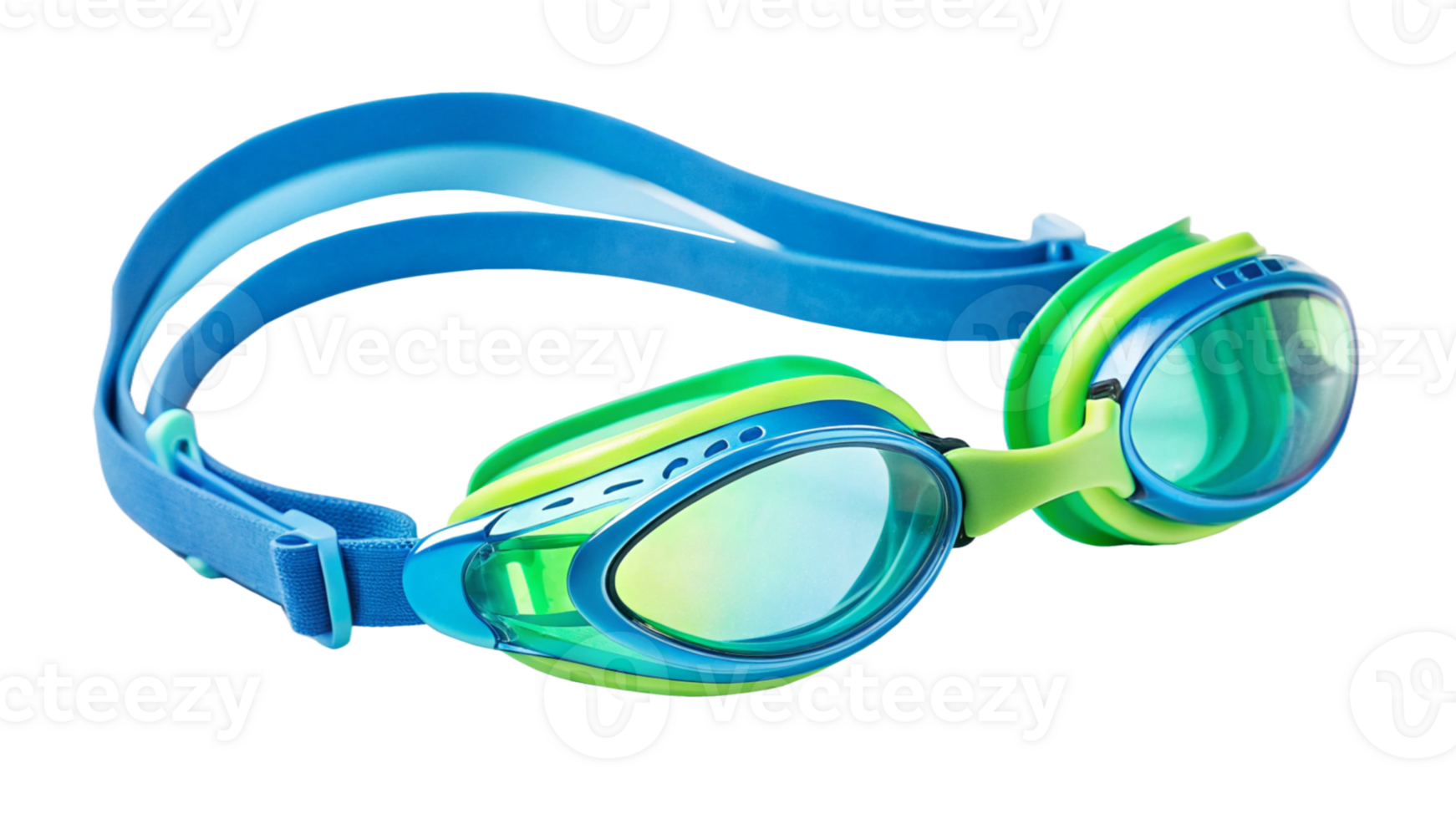 Youth Swimming Goggles Blue, Green, Silicone, Comfortable, Durable, Sport, Aquatic, Vision, Safety png