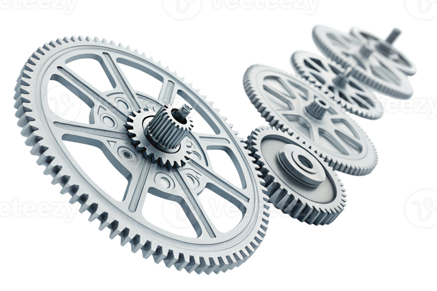 Interlocking Gears Precision Machine Cogs, Industrial Technology, Mechanical System png
