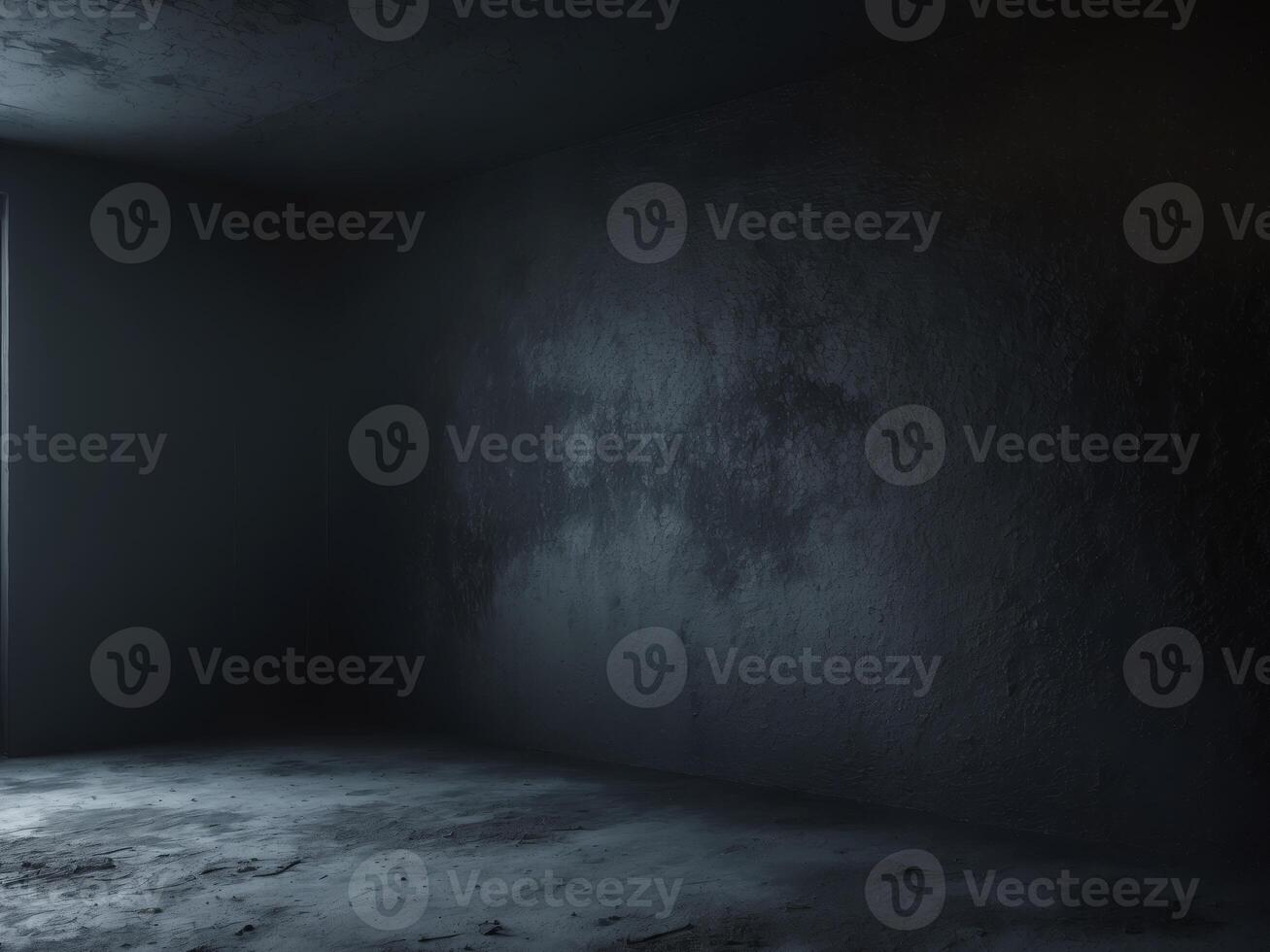 Black Gradient Texture as Backdrop in Empty Dark Room photo