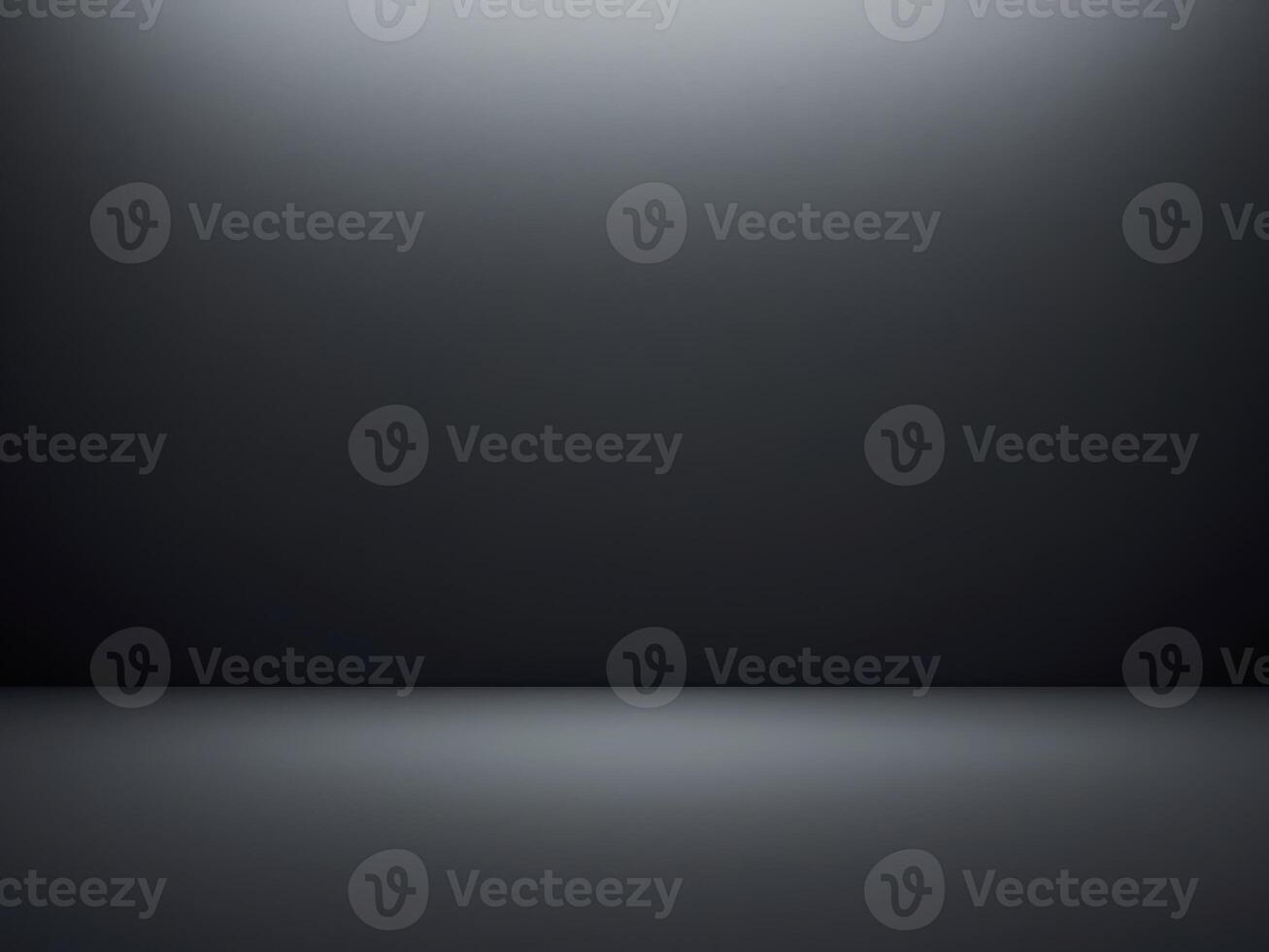 Empty Dark Room with Sleek Black Gradient Backdrop for Product Showcases.Empty Dark Room with Sleek Black Gradient Backdrop for Product Showcases. photo