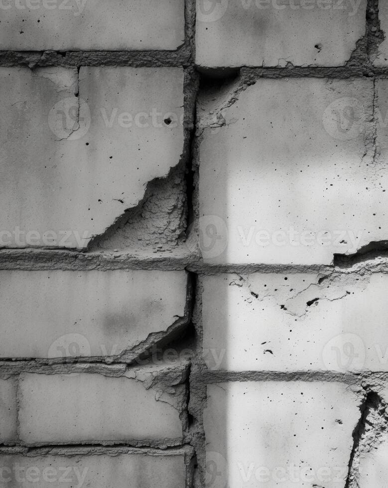Rough concrete block texture with visible seams and imperfections. photo