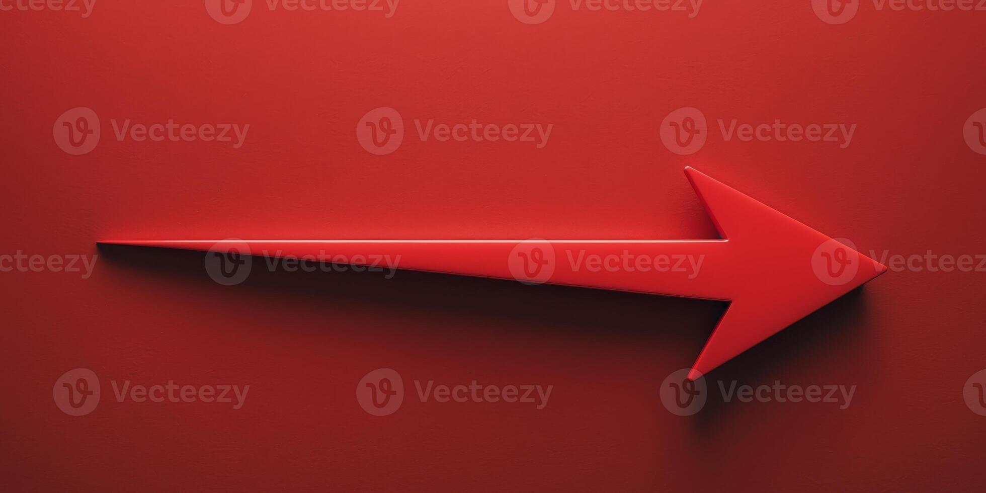 A red background with a red arrow pointing to the right photo