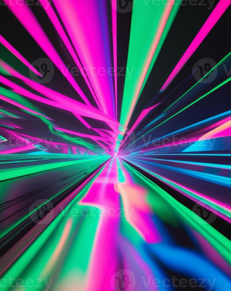 Abstract Glitch Background with Vibrant Colors photo