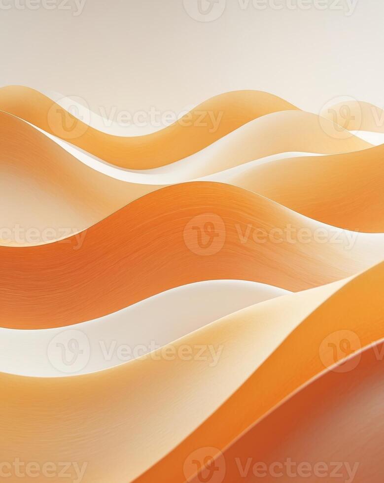 An abstract background with wavy orange and white shapesAn abstract background with wavy orange and white shapes. photo