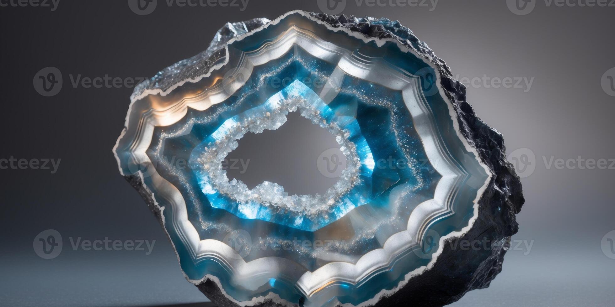 Cosmic Agate Geode Abstract Art Background Image photo