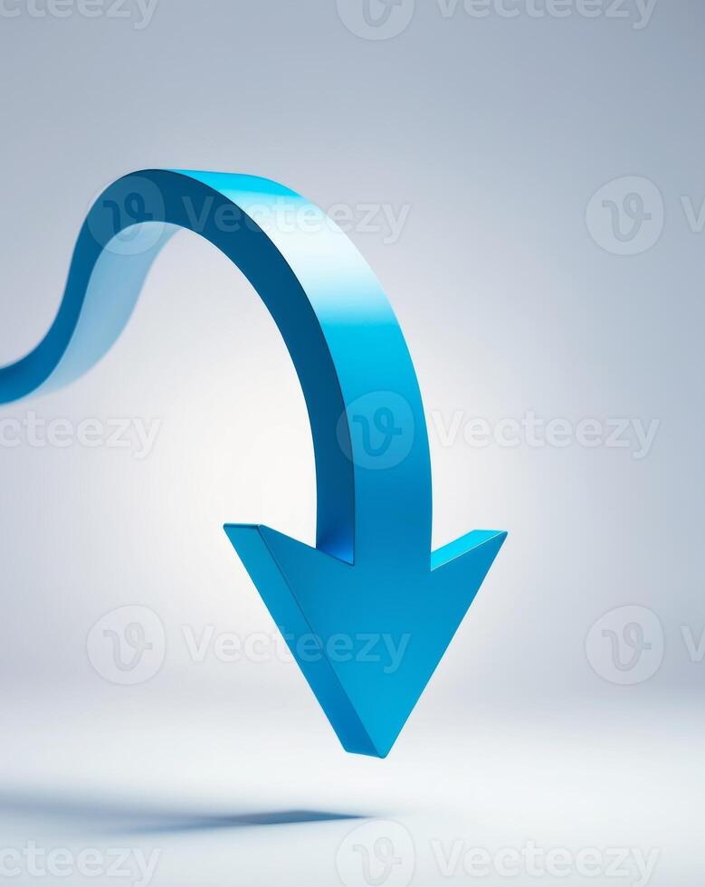 Dynamic financial growth arrow highlighting economic progress photo