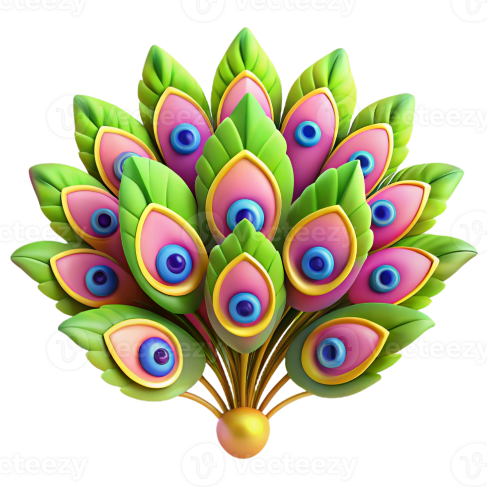 Radiant Peacock Feathers in Full Display png