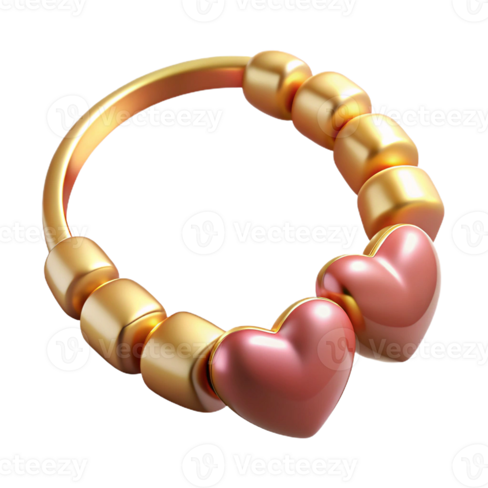Realistic bracelet icon for fashion and love themes. png