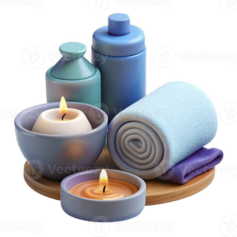 Realistic spa icon for relaxation and wellness themes. png