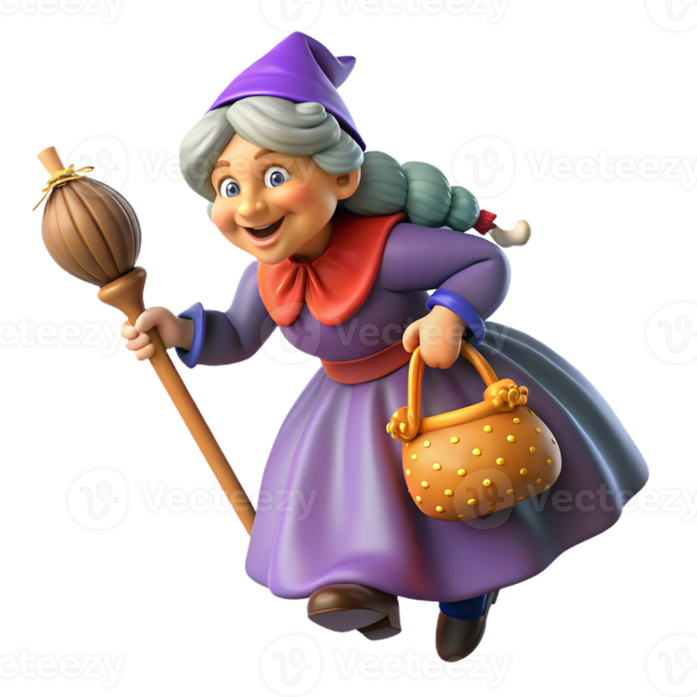 Realistic witch icon for fantasy and Halloween themes png