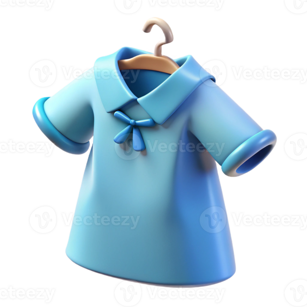 Realistic hospital gown icon for healthcare and uniform themes. png