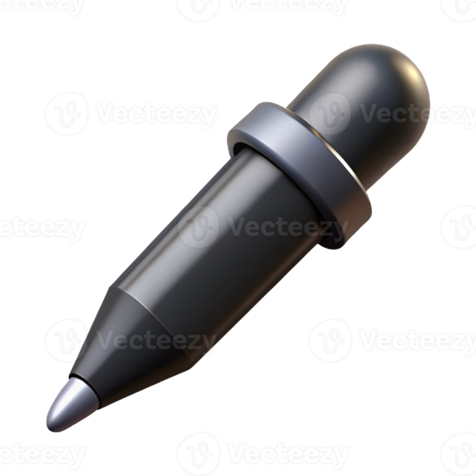 Realistic pen design for writing and office themes. png