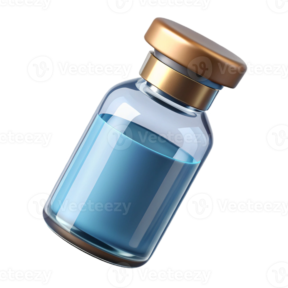 Realistic medicine bottle icon for healthcare themes. png