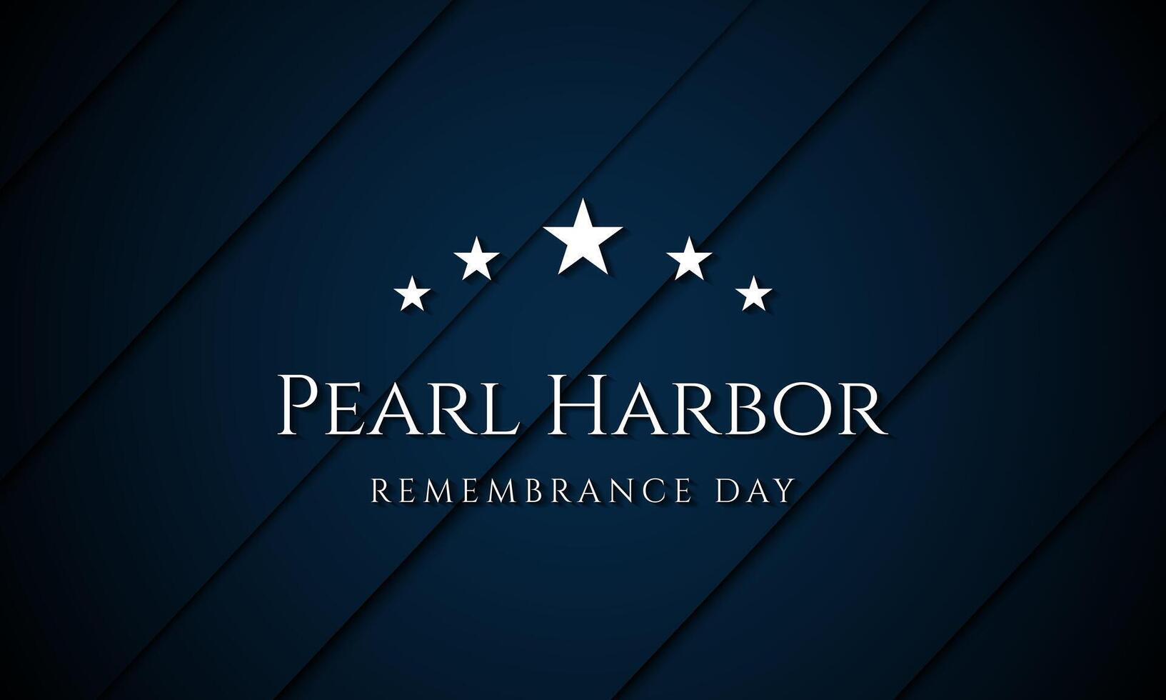 National Pearl Harbor Remembrance Day Background Design with on blue background vector