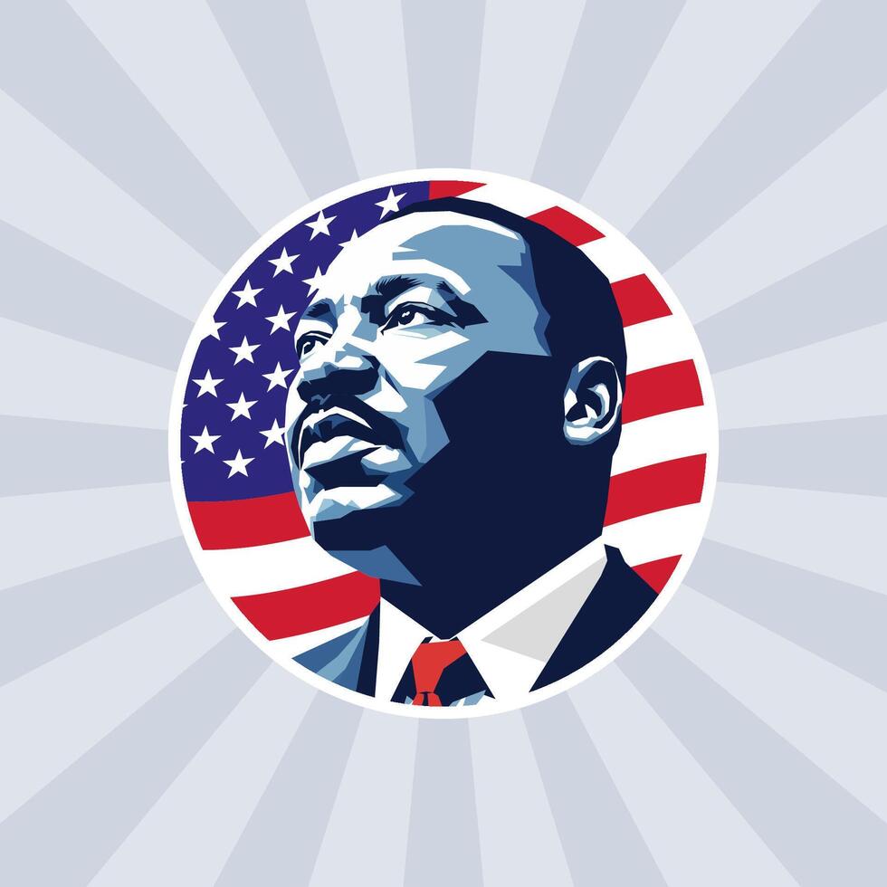 MLK Logo, Martin Luther king logo Template , Happy Martin Luther King Day badge. Shaking hands design. illustration. Typographic design for flayers, posters, decoration. vector