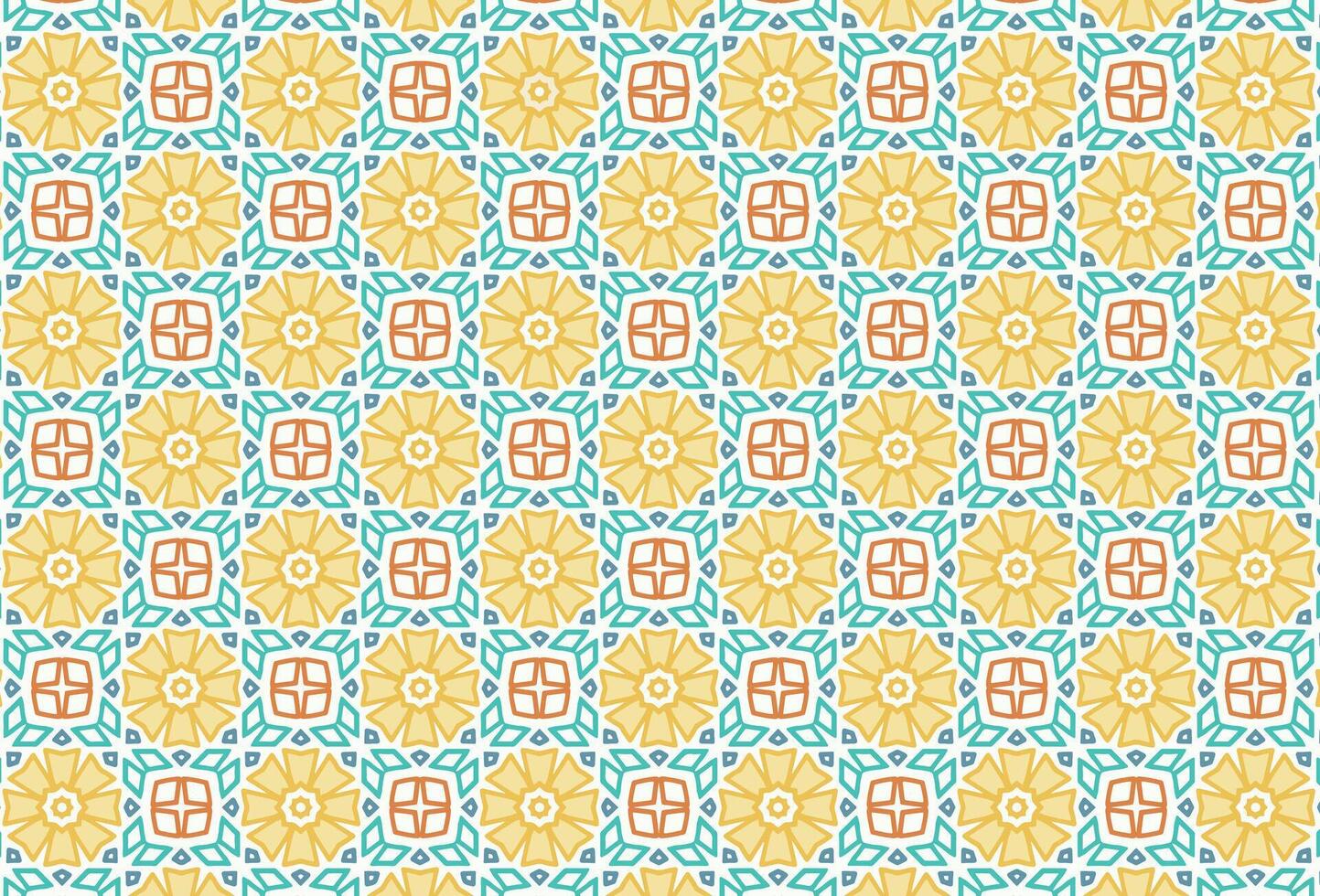 Multicolor floral design pattern vector