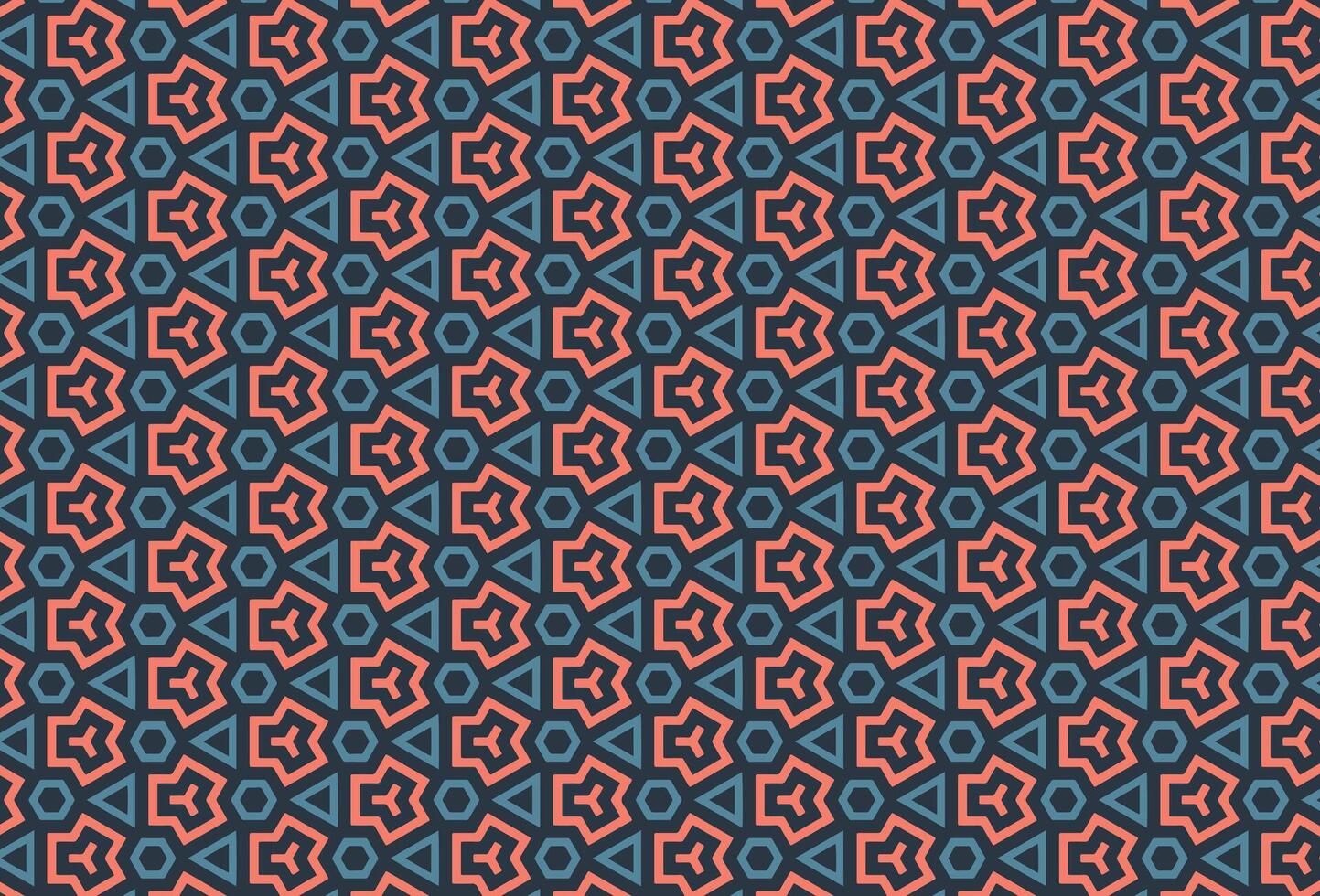 Geometric triangles and shapers colorful decor design pattern vector