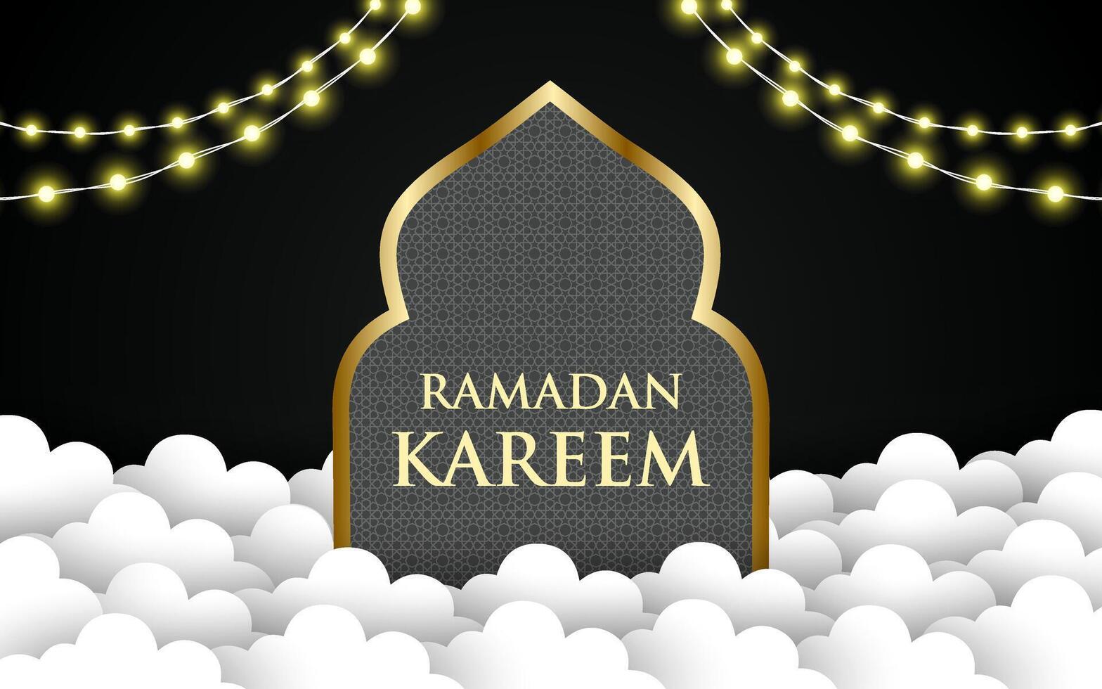 Ramadan kareem. Islamic background design vector