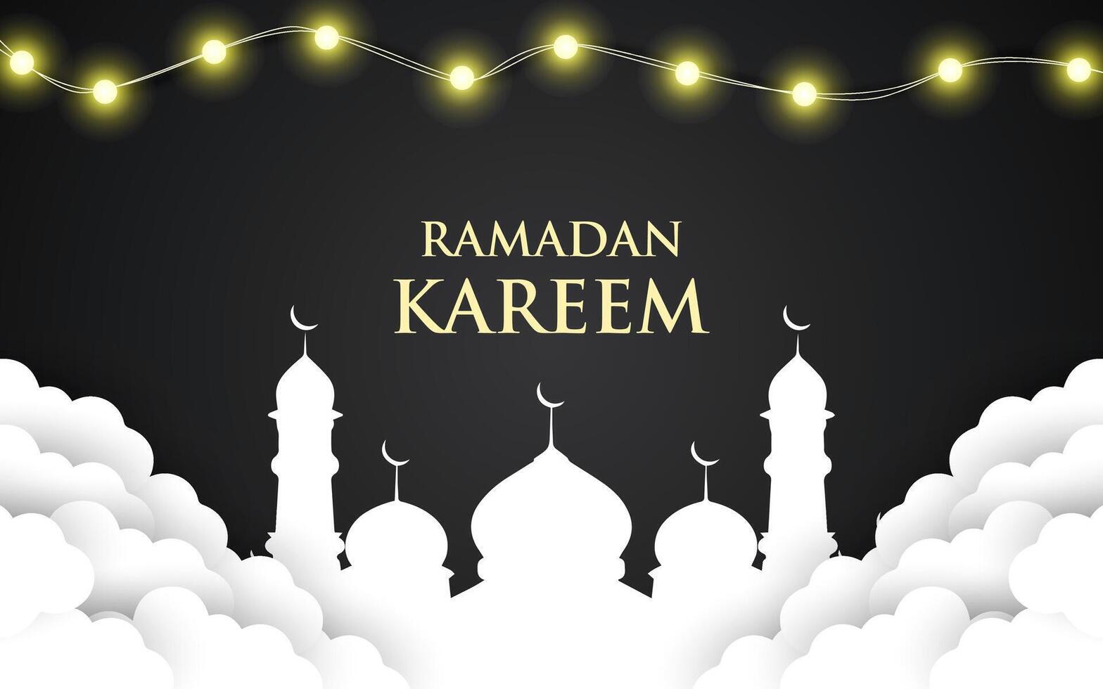 Ramadan kareem. Islamic background design with arabic calligraphy and ornaments. vector