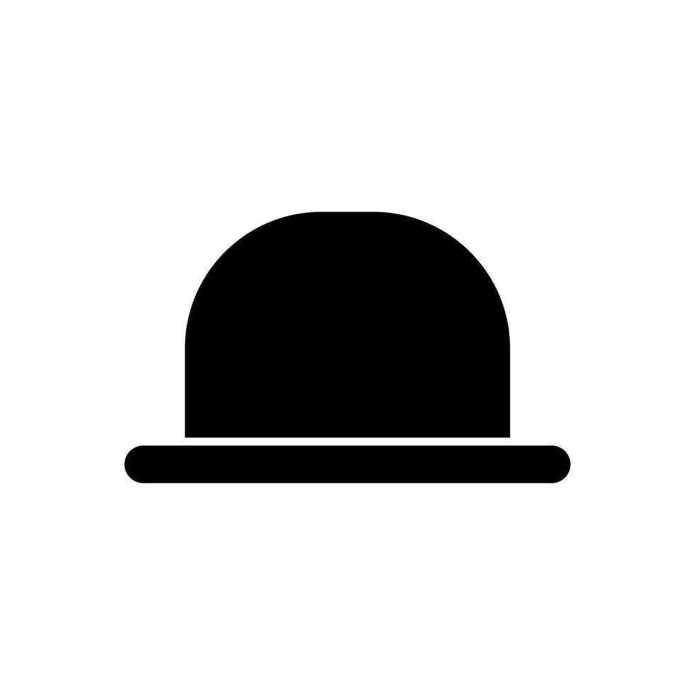 Black hat icon on a white background vector