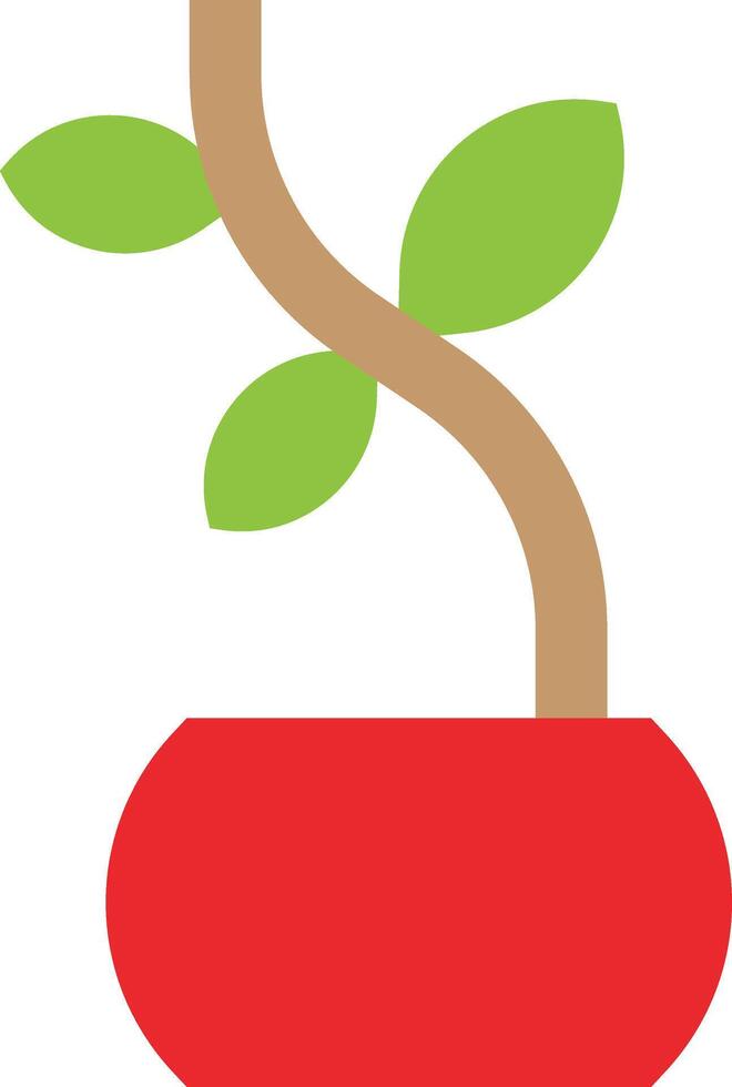 Green Nature Pot Element vector