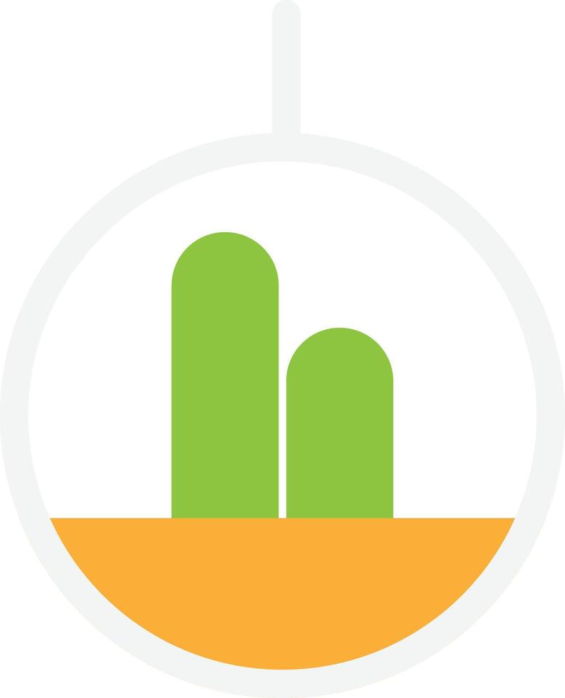 Flat Design Bar Chart Icon vector