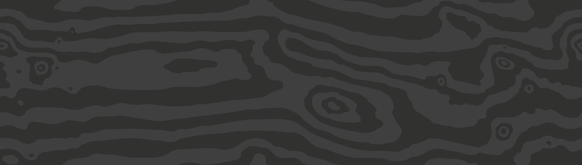 Wood grain black texture. Seamless wooden pattern. Line nature tree slice background vector