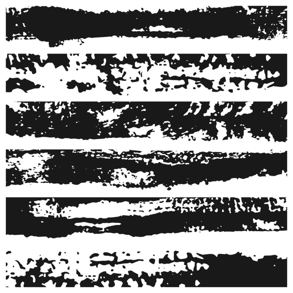 Grunge brush strokes. Paint edges, looped vertically ink borders. Black paintbrush, Hand drawn dirty striped background vector