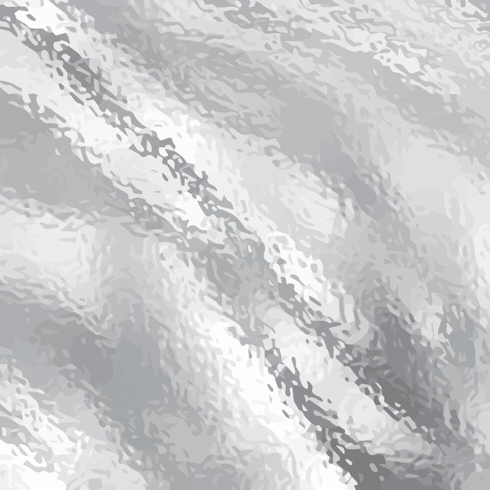 Foil or silver metallic grain pattern. Matte white and grey frosted glass texture with blur effect. Stained glass tile with glitter effect vector