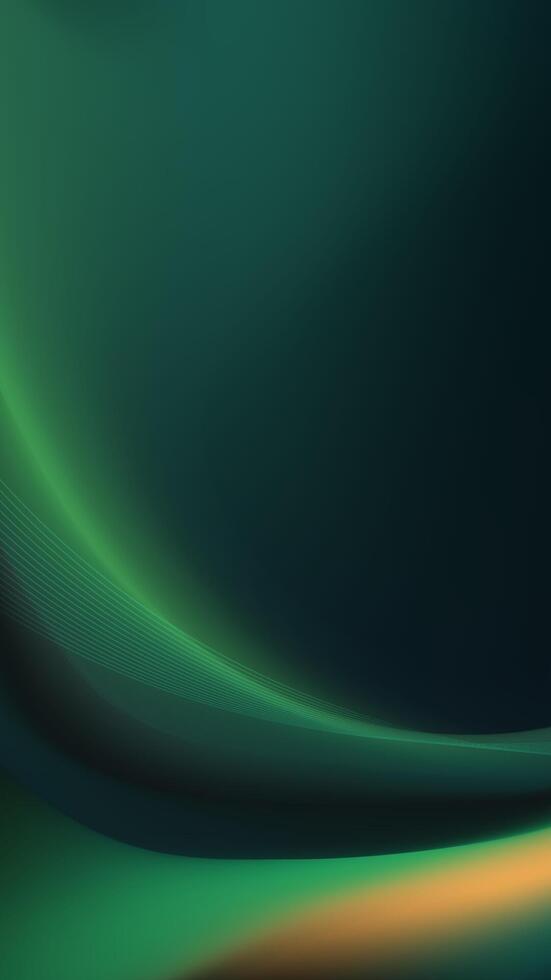 Vertical abstract background with an emerald green flow vector
