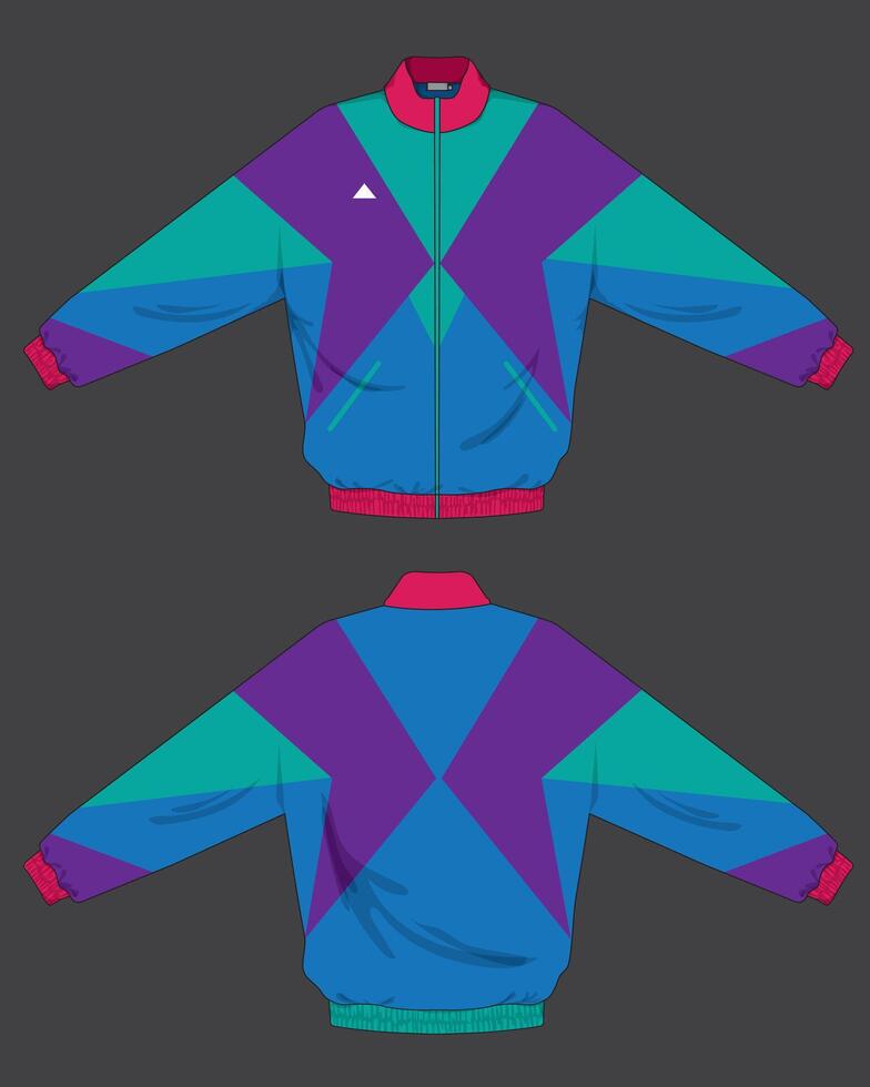 jacket apparel design colorful vector