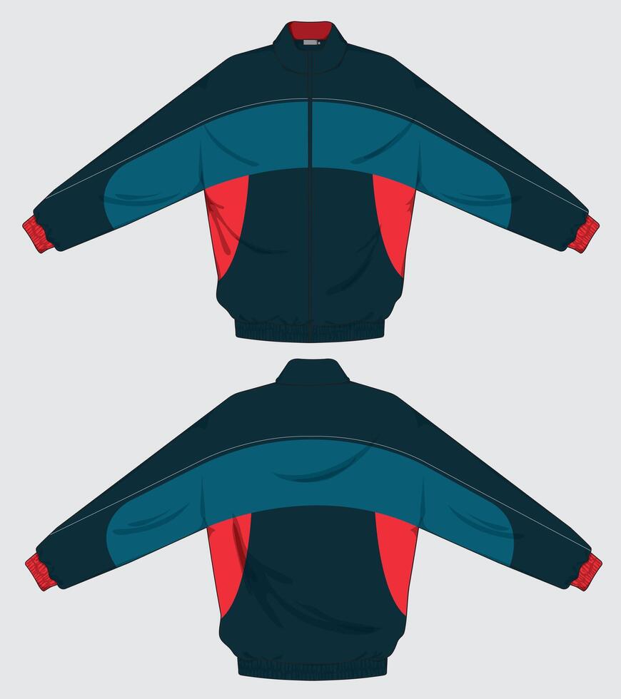 sports jacket design template vector