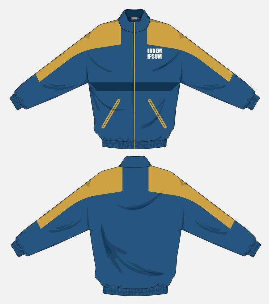 Jacket apparel design template vector