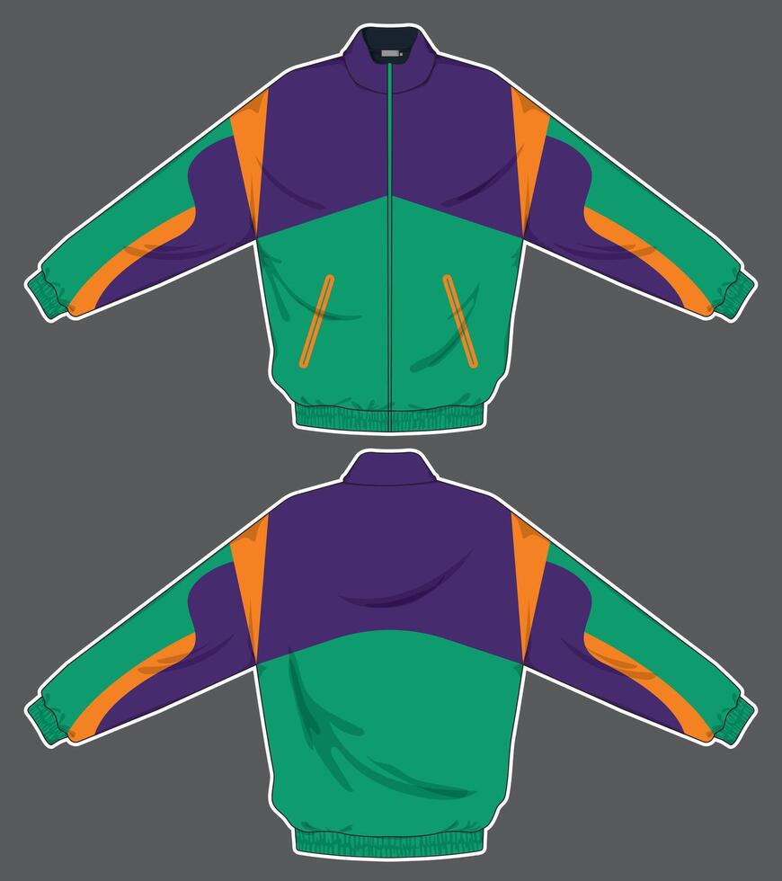 isolated design of jacket template vector